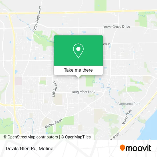 Mapa de Devils Glen Rd