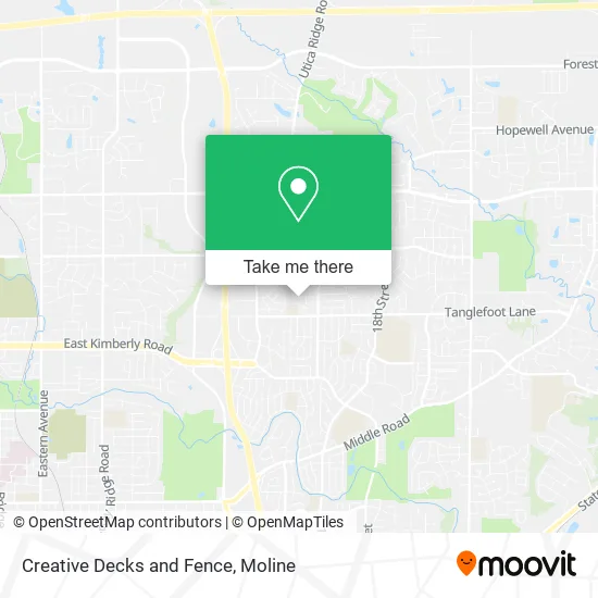 Mapa de Creative Decks and Fence