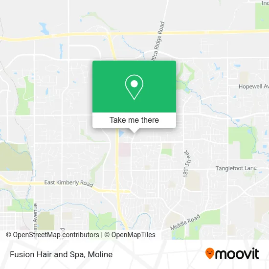 Fusion Hair and Spa map