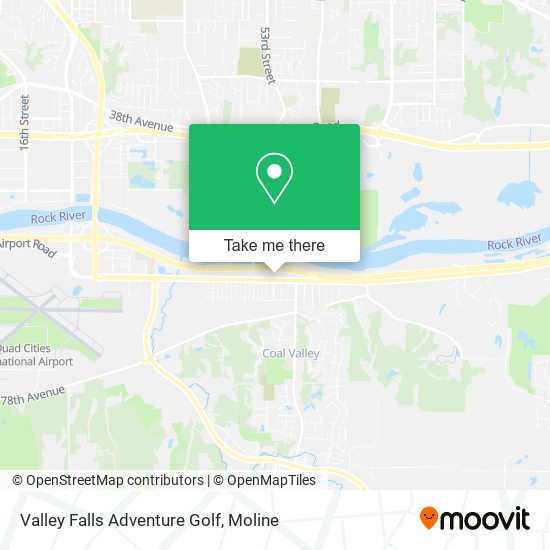 Valley Falls Adventure Golf map