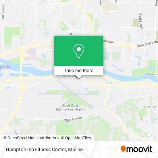 Mapa de Hampton Inn Fitness Center
