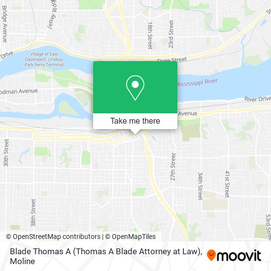 Blade Thomas A (Thomas A Blade Attorney at Law) map