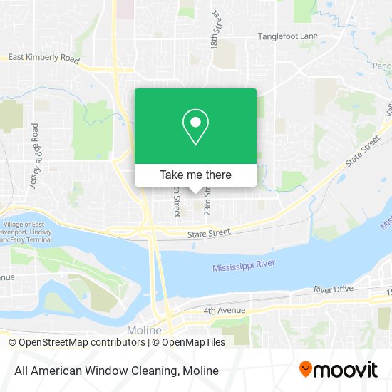 All American Window Cleaning map