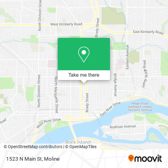 Mapa de 1523 N Main St