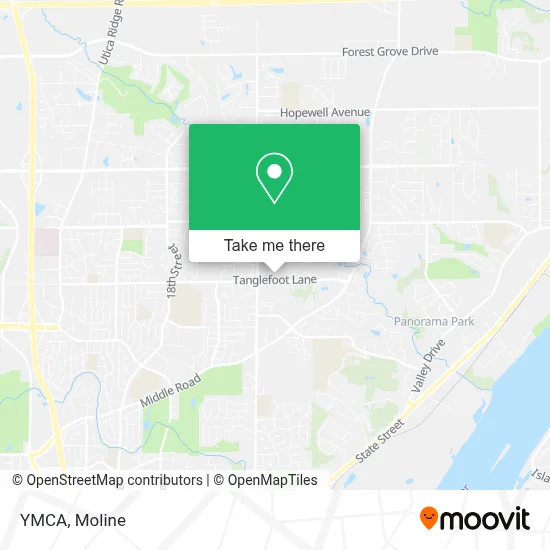 YMCA map