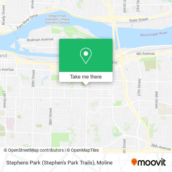 Stephens Park (Stephen's Park Trails) map