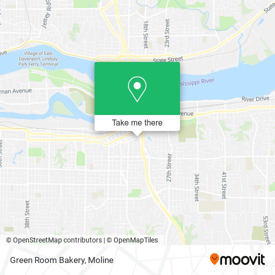 Green Room Bakery map