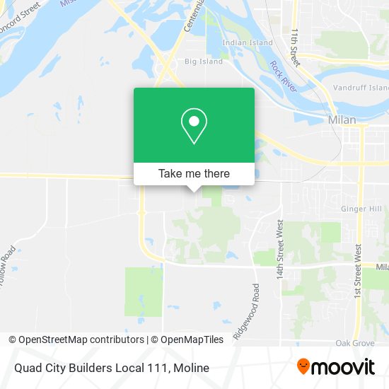 Quad City Builders Local 111 map