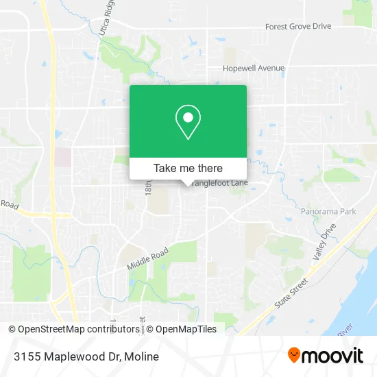 Mapa de 3155 Maplewood Dr
