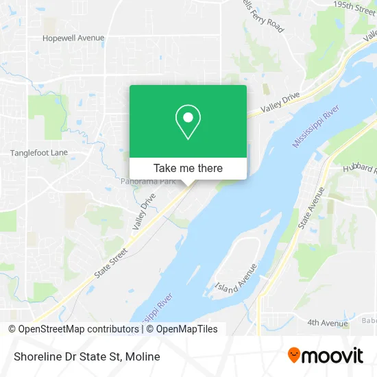 Shoreline Dr State St map