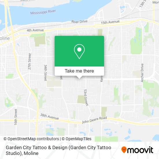 Garden City Tattoo & Design map