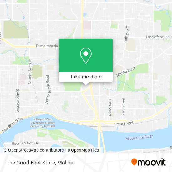 The Good Feet Store map