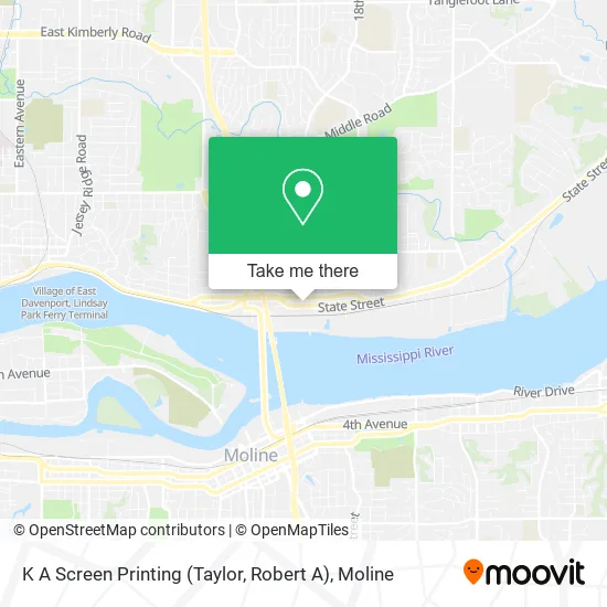 K A Screen Printing (Taylor, Robert A) map