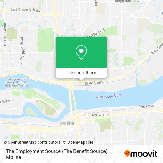 The Employment Source (The Benefit Source) map