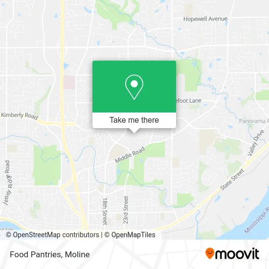 Food Pantries map
