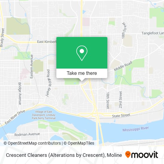Crescent Cleaners (Alterations by Crescent) map