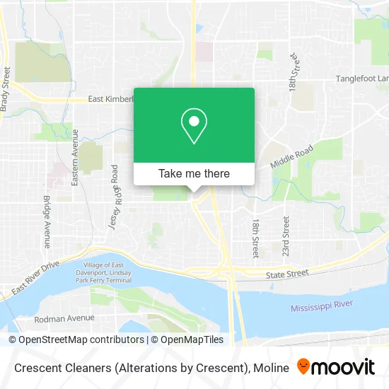 Crescent Cleaners (Alterations by Crescent) map