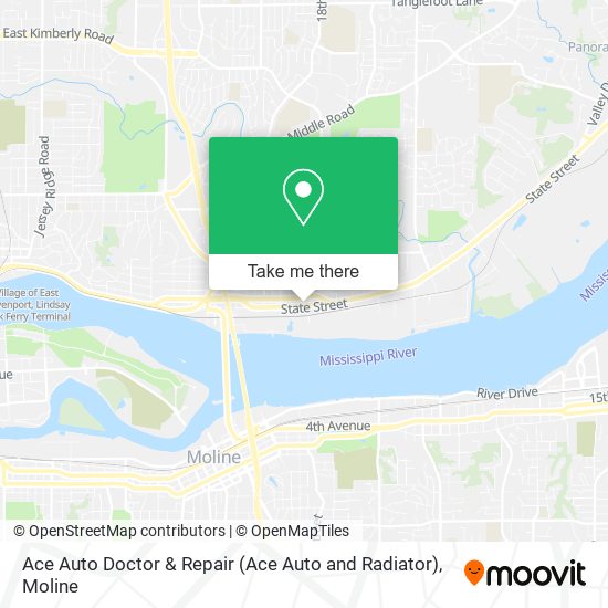 Ace Auto Doctor & Repair (Ace Auto and Radiator) map