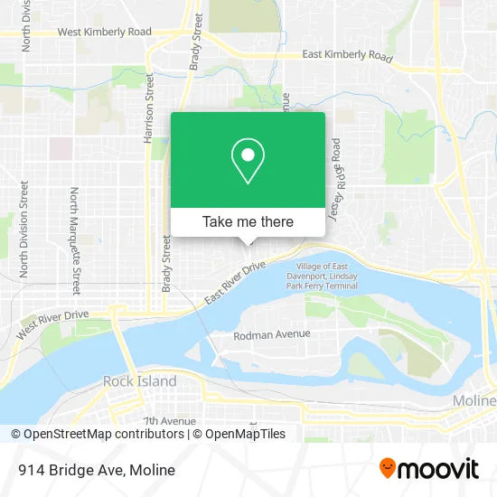 914 Bridge Ave map