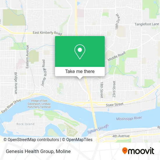 Genesis Health Group map