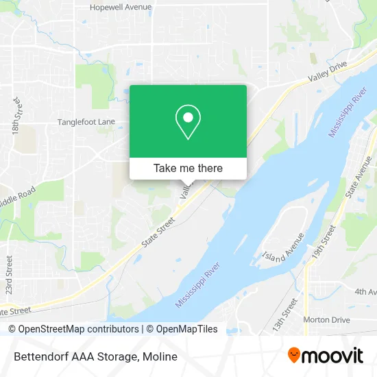 Bettendorf AAA Storage map
