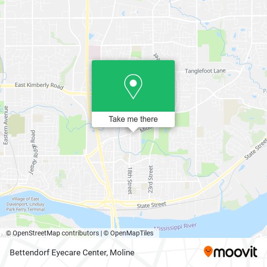 Bettendorf Eyecare Center map