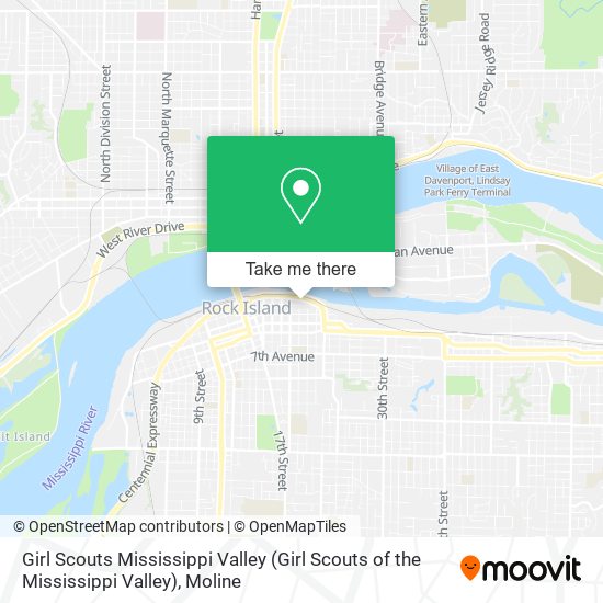 Girl Scouts Mississippi Valley (Girl Scouts of the Mississippi Valley) map