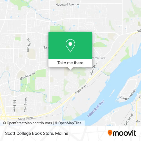 Scott College Book Store map