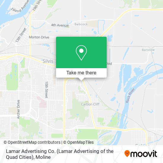 Mapa de Lamar Advertising Co. (Lamar Advertising of the Quad Cities)