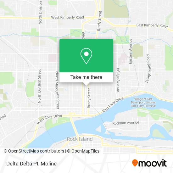 Delta Delta PI map
