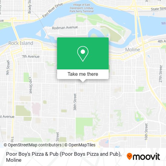 Poor Boy's Pizza & Pub (Poor Boys Pizza and Pub) map