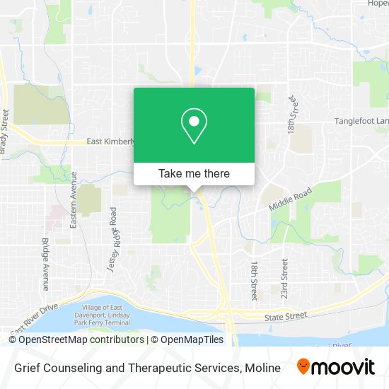 Grief Counseling and Therapeutic Services map