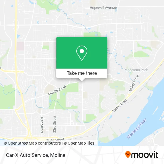 Mapa de Car-X Auto Service
