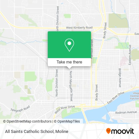 All Saints Catholic School map