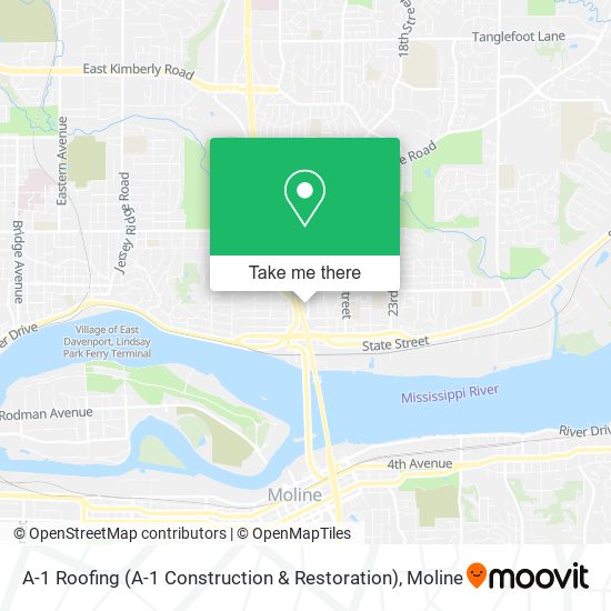 A-1 Roofing (A-1 Construction & Restoration) map