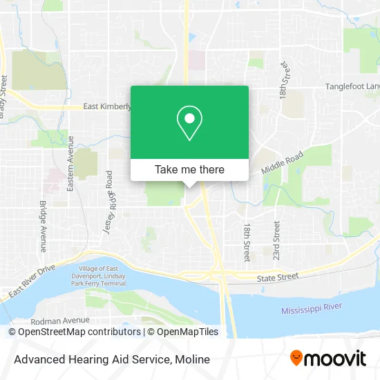 Advanced Hearing Aid Service map