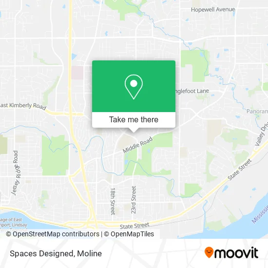 Spaces Designed map