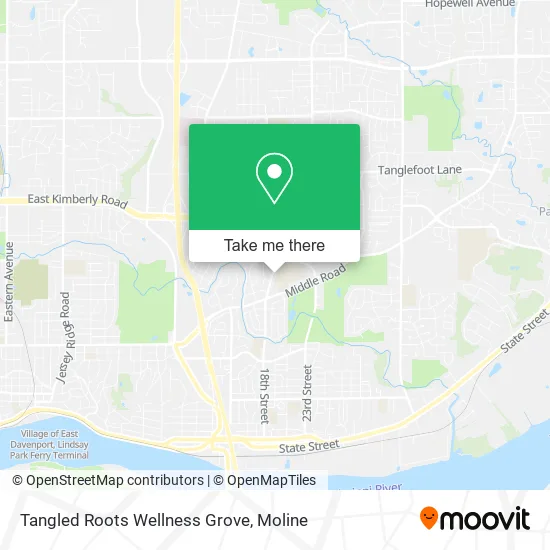 Mapa de Tangled Roots Wellness Grove