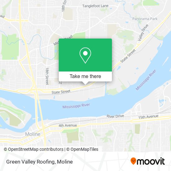 Green Valley Roofing map