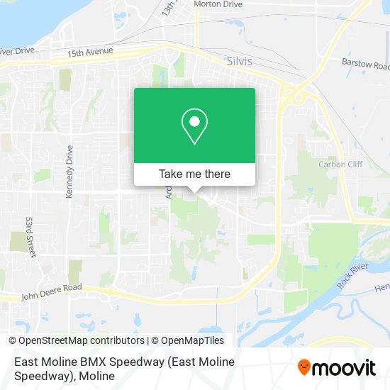 East Moline BMX Speedway map