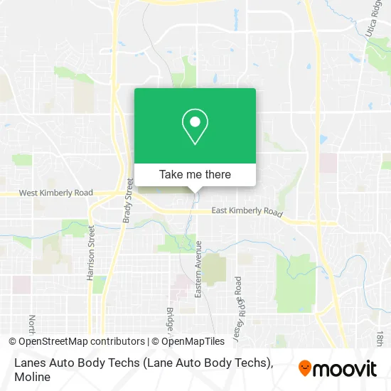 Mapa de Lanes Auto Body Techs