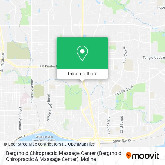 Mapa de Bergthold Chiropractic Massage Center
