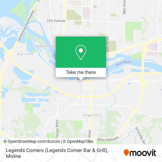 Mapa de Legends Corners (Legends Corner Bar & Grill)