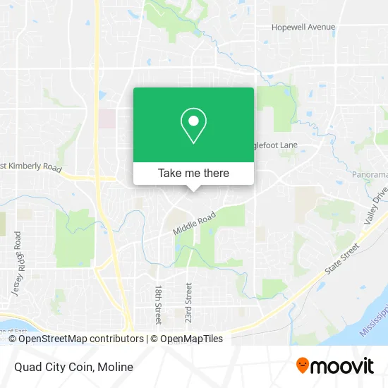 Quad City Coin map