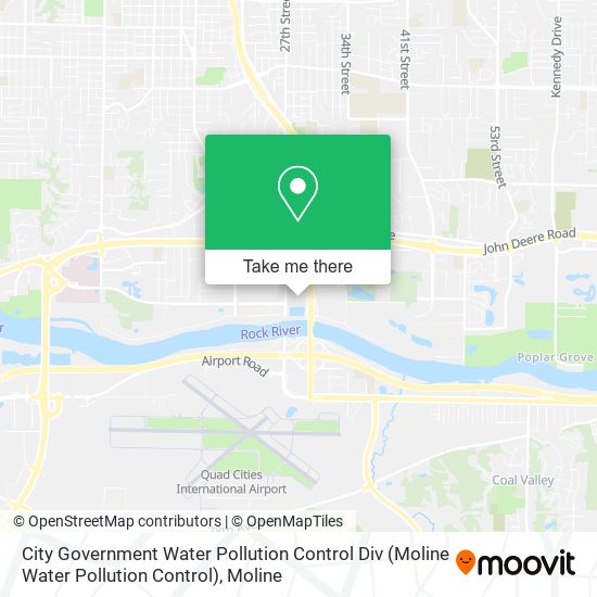 City Government Water Pollution Control Div (Moline Water Pollution Control) map