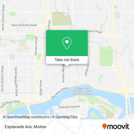 Esplanade Ave map