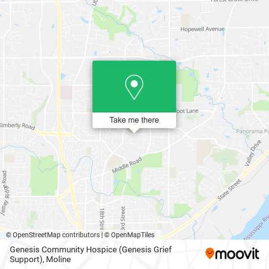 Mapa de Genesis Community Hospice (Genesis Grief Support)