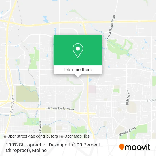 100% Chiropractic - Davenport (100 Percent Chiropract) map