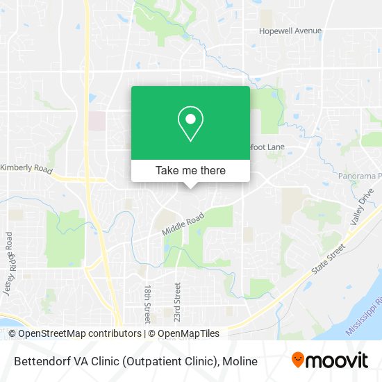 Bettendorf VA Clinic (Outpatient Clinic) map