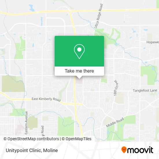 Mapa de Unitypoint Clinic